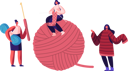 پیش‌نمایش فایل girls-with-knitting-needles-sitting-on-huge-clew-5170300 از پک سرگرمی‌ها