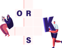 پیش‌نمایش فایل man-and-woman-solving-crossword-puzzle-5170270 از پک سرگرمی‌ها