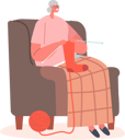 پیش‌نمایش فایل grandmother-knitting-sock-for-grandchildren-5283455 از پک سالمندان
