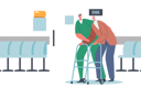 پیش‌نمایش فایل hospital-staff-helping-old-patient-move-5283413 از پک سالمندان