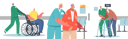 پیش‌نمایش فایل hospital-staff-helping-old-patients-5283410 از پک سالمندان