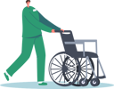 پیش‌نمایش فایل hospital-staff-with-wheelchair-5283420 از پک سالمندان