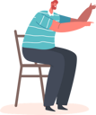 پیش‌نمایش فایل mature-man-sitting-on-chair-5283456 از پک سالمندان
