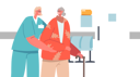 پیش‌نمایش فایل nurse-helping-old-woman-in-walking-5283411 از پک سالمندان