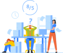 پیش‌نمایش فایل employee-getting-frustrated-due-to-heavy-workload-5286027 از پک ربات‌ها در کسب‌وکار