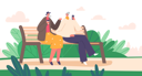 پیش‌نمایش فایل senior-couple-sitting-in-park-5531282 از پک سالمندان