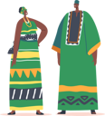 پیش‌نمایش فایل african-man-and-woman-wear-tribal-clothes-5531400 از پک ملیت‌ها