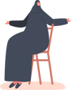 پیش‌نمایش فایل arabic-woman-sitting-on-chair-5531455 از پک ملیت‌ها