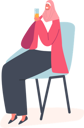 پیش‌نمایش فایل arabic-woman-sitting-on-chair-and-holding-juice-glass-5531484 از پک ملیت‌ها