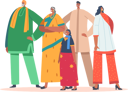 پیش‌نمایش فایل indian-family-wear-traditional-clothes-5531465 از پک ملیت‌ها