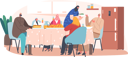 پیش‌نمایش فایل muslim-family-eating-iftar-sitting-together-at-table-5531477 از پک ملیت‌ها