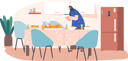 پیش‌نمایش فایل muslim-female-serving-dinner-on-table-5531479 از پک ملیت‌ها