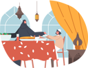 پیش‌نمایش فایل muslim-mother-and-son-having-dinner-5531453 از پک ملیت‌ها