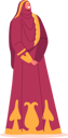 پیش‌نمایش فایل happy-muslim-bride-in-long-red-and-gold-dress-5531572 از پک عروسی‌ها