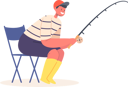 پیش‌نمایش فایل boy-doing-fishing-with-rod-5531342 از پک بچه‌ها / کودکانه