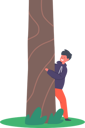 پیش‌نمایش فایل boy-hiding-behind-tree-5531370 از پک بچه‌ها / کودکانه