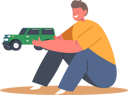 پیش‌نمایش فایل boy-playing-with-car-toy-5531380 از پک بچه‌ها / کودکانه