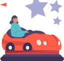 پیش‌نمایش فایل girl-riding-bumper-car-5531321 از پک بچه‌ها / کودکانه