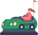 پیش‌نمایش فایل girl-riding-bumper-car-5531325 از پک بچه‌ها / کودکانه