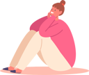 پیش‌نمایش فایل girl-sitting-on-floor-and-wondering-5531352 از پک بچه‌ها / کودکانه