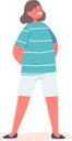 پیش‌نمایش فایل girl-wear-striped-blue-t-shirt-and-white-shorts-trousers-5531385 از پک بچه‌ها / کودکانه