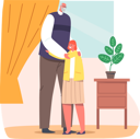 پیش‌نمایش فایل grandfather-hugging-girl-5531374 از پک بچه‌ها / کودکانه