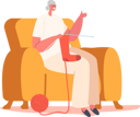 پیش‌نمایش فایل grandmother-knitting-socks-for-grandkids-5531351 از پک بچه‌ها / کودکانه