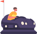 پیش‌نمایش فایل kid-riding-bumper-car-5531324 از پک بچه‌ها / کودکانه