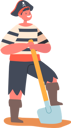 پیش‌نمایش فایل boy-in-pirate-costume-with-shovel-in-hands-wear-cocked-hat-corsair-suit-isolated-on-white-background-funny-kid-playing-5683452 از پک کودکان
