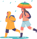 پیش‌نمایش فایل boy-in-raincoat-and-girl-with-backpacks-walking-at-rainy-weather-to-school-5683491 از پک کودکان