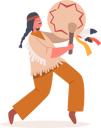 پیش‌نمایش فایل girl-in-national-costume-and-pigtails-play-drum-5683467 از پک کودکان