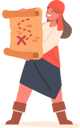 پیش‌نمایش فایل girl-wear-sailor-suit-and-holding-treasure-map-5683450 از پک کودکان