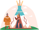 پیش‌نمایش فایل girls-at-wigwam-tent-5683473 از پک کودکان