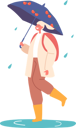 پیش‌نمایش فایل happy-schoolgirl-walk-under-umbrella-at-rainy-season-5683488 از پک کودکان
