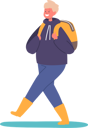 پیش‌نمایش فایل kid-in-rubber-boots-walk-with-backpack-in-rainy-season-5683494 از پک کودکان