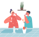پیش‌نمایش فایل little-boy-and-girl-brushing-teeth-in-bathroom-5683435 از پک کودکان