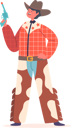 پیش‌نمایش فایل little-cowboy-kid-wear-holding-gun-5683485 از پک کودکان