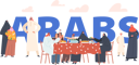 پیش‌نمایش فایل arab-family-having-food-together-5683580 از پک فعالیت گروه
