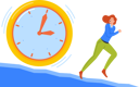 پیش‌نمایش فایل anxious-business-woman-running-away-from-huge-clock-6502081 از پک زمان کسب‌وکار