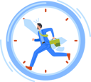 پیش‌نمایش فایل anxious-businessman-running-fast-in-alarm-clock-6502098 از پک زمان کسب‌وکار