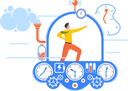 پیش‌نمایش فایل businessman-flying-in-time-machine-6502106 از پک زمان کسب‌وکار