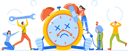 پیش‌نمایش فایل male-and-female-trying-to-fix-broken-alarm-clock-6502100 از پک زمان کسب‌وکار