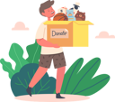 پیش‌نمایش فایل boy-with-toys-in-donation-box-6501028 از پک بچه‌ها / کودکانه