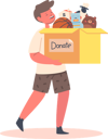 پیش‌نمایش فایل little-boy-carry-big-carton-box-with-donated-toys-6501031 از پک بچه‌ها / کودکانه