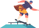 پیش‌نمایش فایل little-girl-rolling-on-skateboard-6501010 از پک بچه‌ها / کودکانه