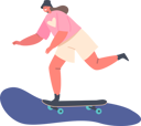 پیش‌نمایش فایل little-girl-skating-6501012 از پک بچه‌ها / کودکانه