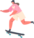 پیش‌نمایش فایل young-girl-perform-stunts-on-skateboard-6501016 از پک بچه‌ها / کودکانه