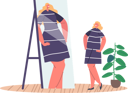 پیش‌نمایش فایل confident-woman-with-distorted-self-perception-looking-in-mirror-6500701 از پک زیبایی و مد