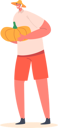 پیش‌نمایش فایل man-holding-pumpkin-in-hands-6500863 از پک افراد با غذا
