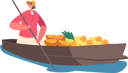 پیش‌نمایش فایل saleswoman-sell-goods-float-on-boat-6500866 از پک افراد با غذا